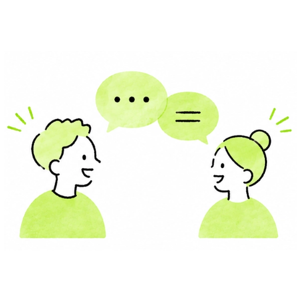 Ilustrasi percakapan pelanggan lewat WhatsApp